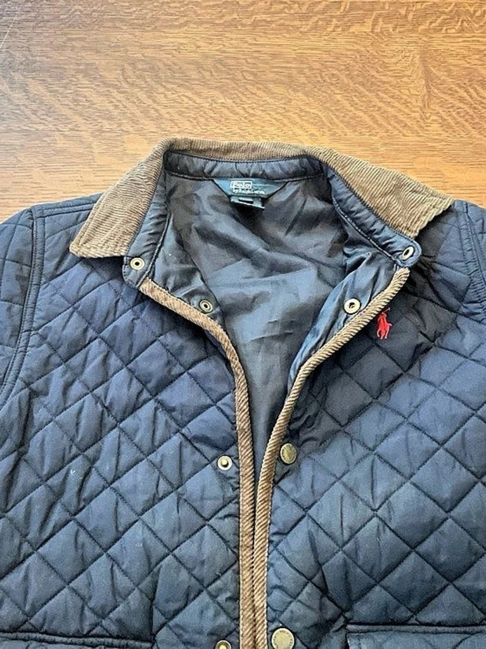 Polo Ralph Lauren Quilted Jacket in Blue Size Medium